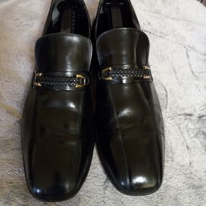 Black Florsheim Bike Toe Loafer 12B